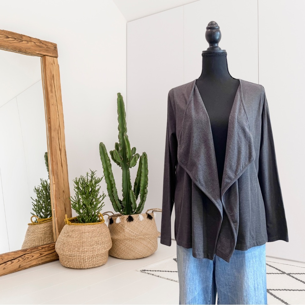 Boden Open Front Sweatshirt Cardigan